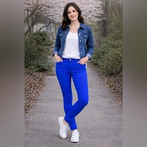 Old Navy Bright Blue Rockstar Jeans